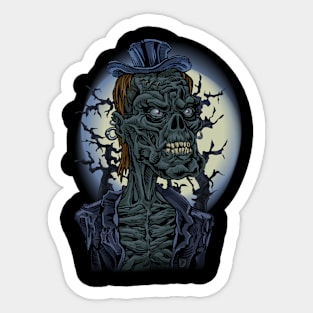 Zombie Hat Sticker